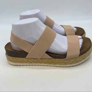 Madden Girl Cybell Tan Espadrilles Sandals Shoes Women’s Size 9